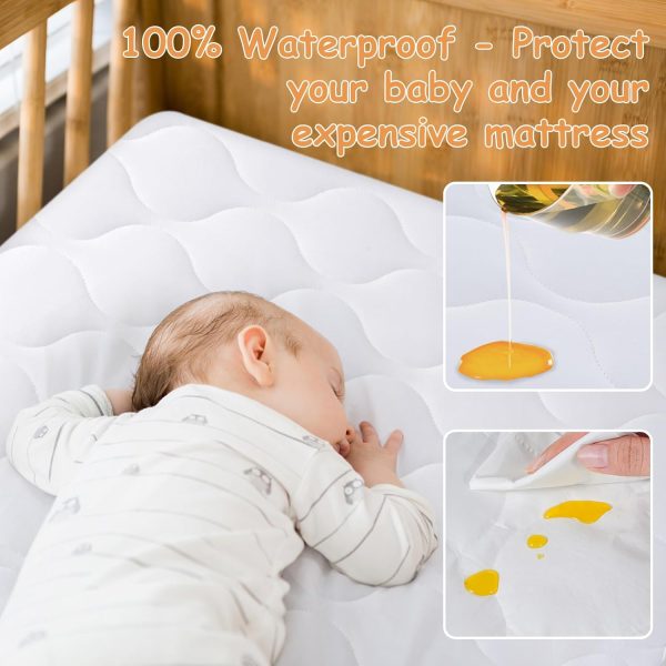 Yoofoss Baby Waterproof Crib Mattress Protector-1