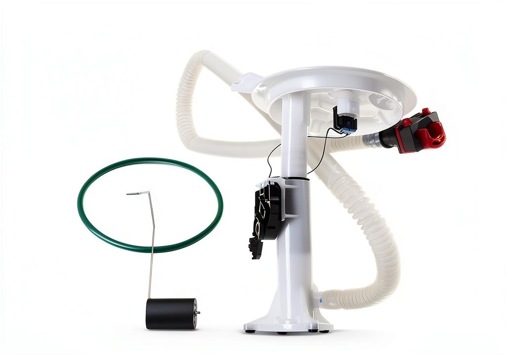 Installing A-Premium fuel tank sending unit for Dodge Durango on a wooden workbench