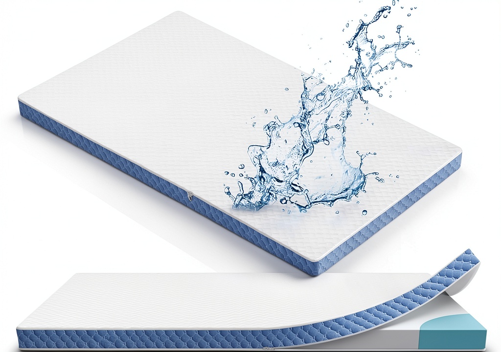 pareler bear Gel Memory Foam Mattress Topper on a bed