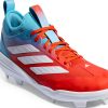adidas Mens Baseball Softball Shoes Bright Cyan White-5
