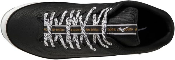 Mizuno Baseball Softball Shoes Mens Black White-4