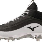 Mizuno Baseball Softball Shoes Mens Black White-0