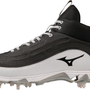 Mizuno Baseball Softball Shoes Mens Black White-0