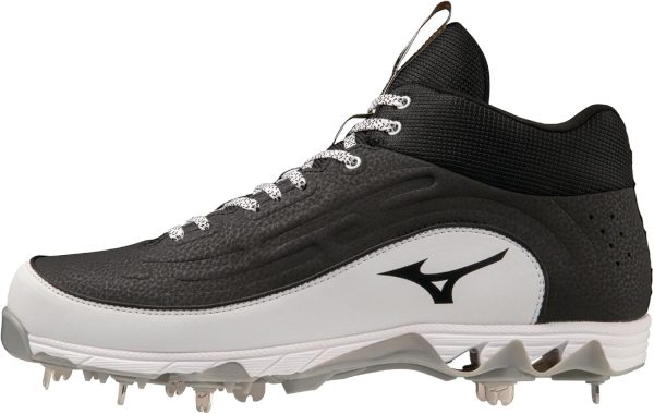 Mizuno Baseball Softball Shoes Mens Black White-0