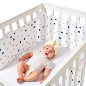 Generic Star Polyester Crib Liner for Toddler-0
