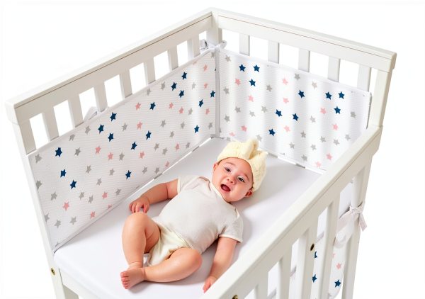 Generic Star Polyester Crib Liner for Toddler-0