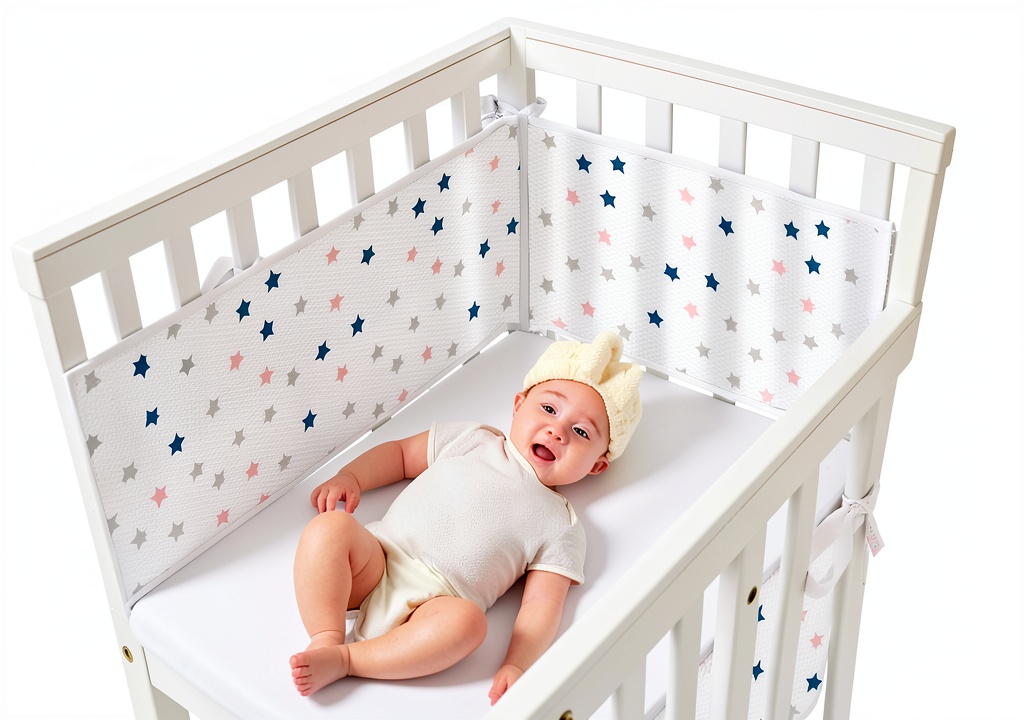 Generic Star Polyester Crib Liner for Toddler