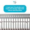 AirflowBaby Crib Mattress Protector Grey Mesh-2