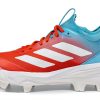 adidas Mens Baseball Softball Shoes Bright Cyan White-0