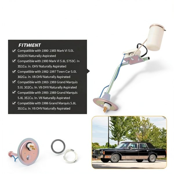 Jecoupoon Fuel Sending Switch Compatible 1980-1989 Ford-2