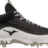 Mizuno Baseball Softball Shoes Mens Black White-5