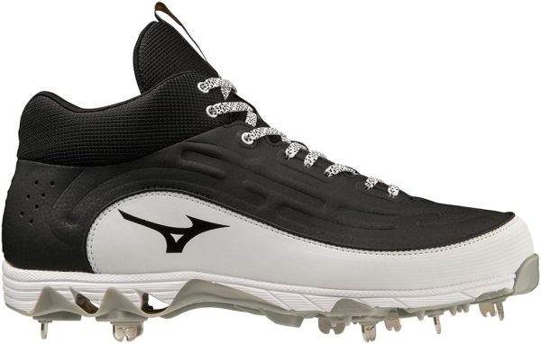 Mizuno Baseball Softball Shoes Mens Black White-5