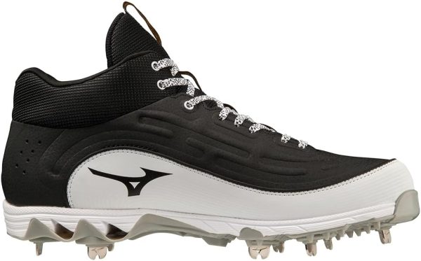 Mizuno Baseball Softball Shoes Mens Black White-1