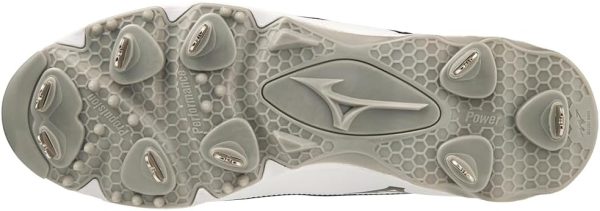 Mizuno Baseball Softball Shoes Mens Black White-3