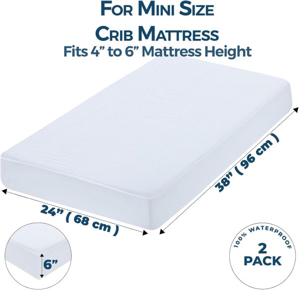 Dreamology Waterproof Crib Mattress Protector for Baby-1