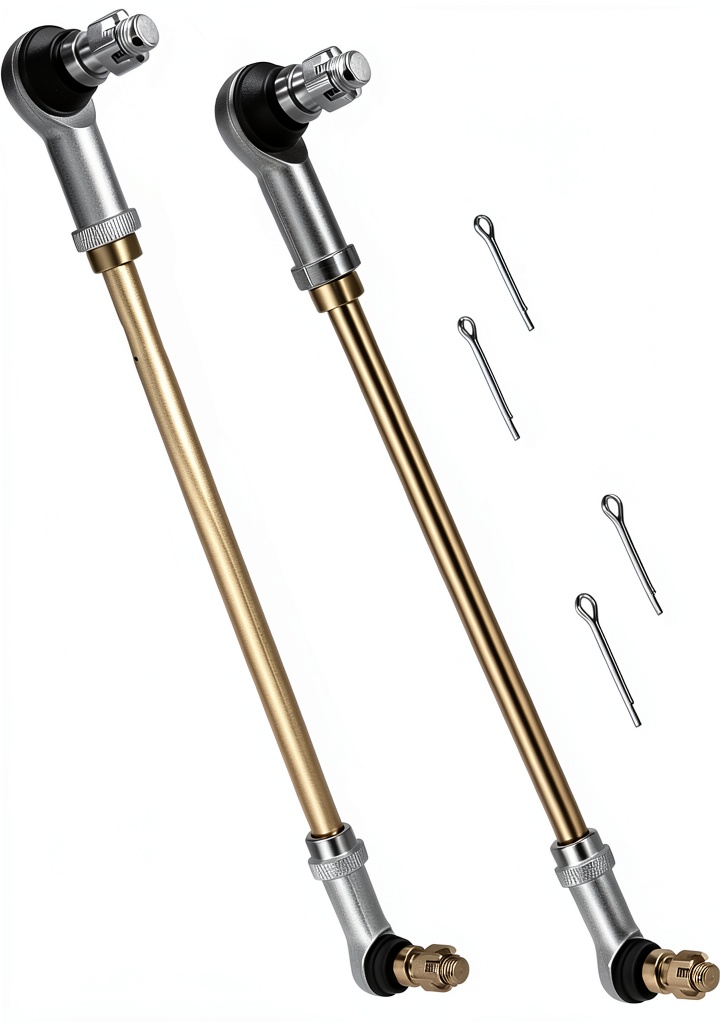 Installing JAVIK Honda Foreman ATV Tie Rod Kit on a garage workbench