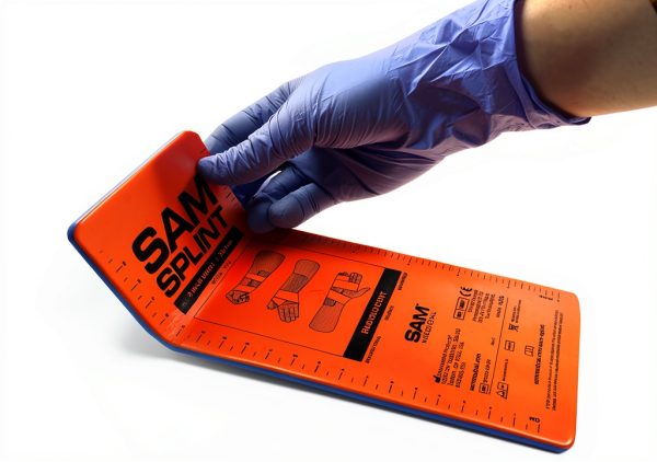 Flat Fold Splint by SAM Medical - Orange 9-Inch Portable Support-3