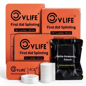 First Aid Splints Kit CVLIFE Aluminum 39"/19"/9"/2" Combo Waterproof-0