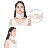 Foam Cervical Collar 44x9cm Cervical Collar Neck Support Brace Soft Foam White Adjustable for Neck Pain Relief (S)-8