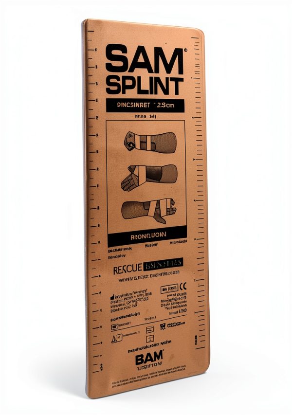 Flat Fold Splint by SAM Medical - Orange 9-Inch Portable Support-2