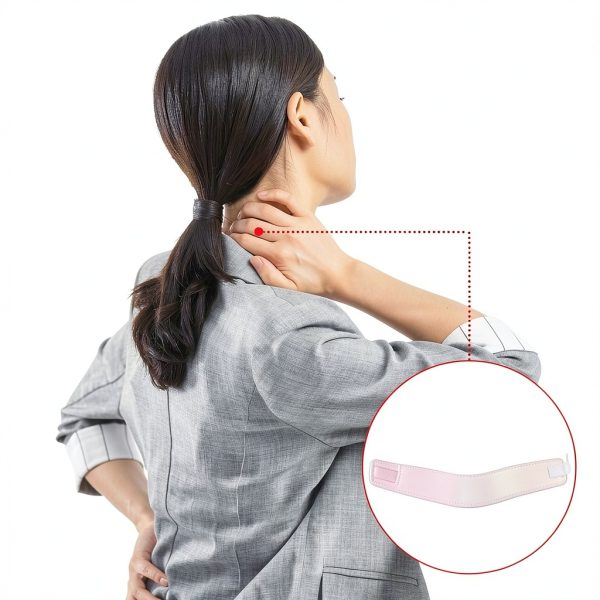 Foam Cervical Collar 44x9cm Cervical Collar Neck Support Brace Soft Foam White Adjustable for Neck Pain Relief (S)-3