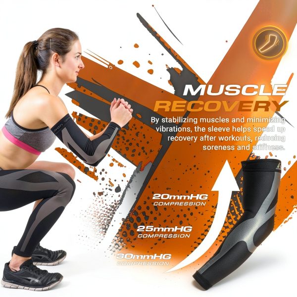 Sports Compression Arm Sleeve B-Driven Medical Grade 20-30mmHg Support-1